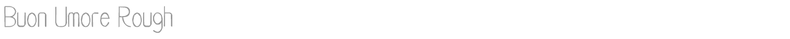 Buon Umore font preview